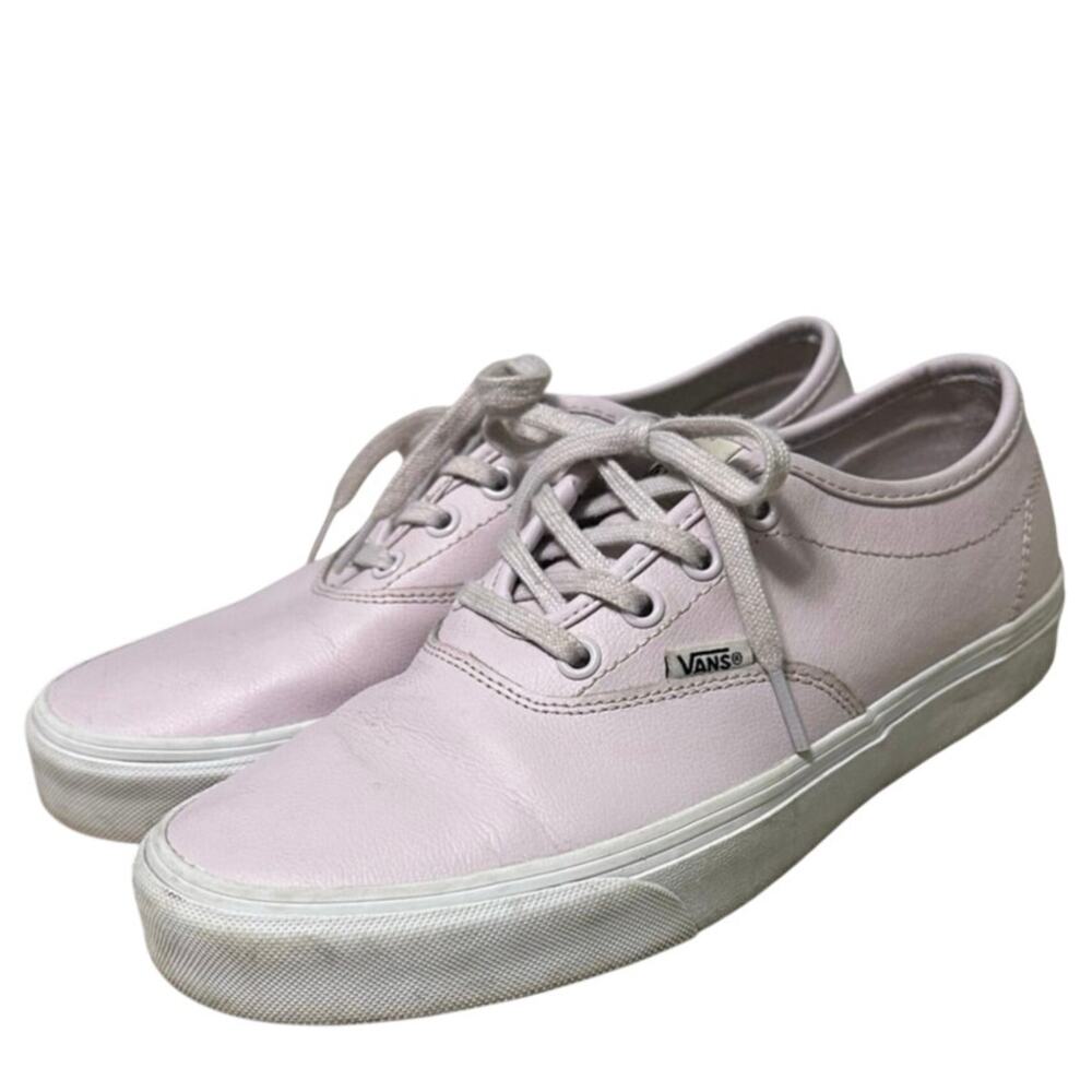 Vans Lilac Leather Sneakers Women’s size 8.5